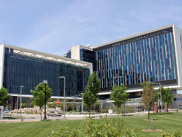 View of Eskenazi Health Downtown Campus from Across the Street