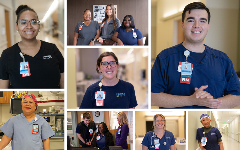 Collage of Eskenazi Health nurses