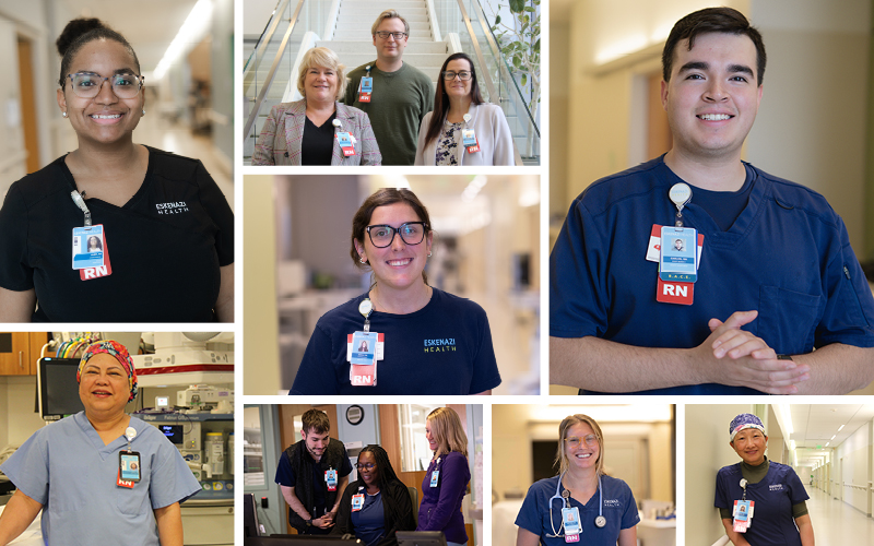 Collage of Eskenazi Health nurses